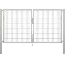 Stabgitter-Doppeltor ALBERTS Flexo Plus Typ 8/6/8 250 x 140 cm inkl. Pfosten 8 x 8 cm feuerverzinkt