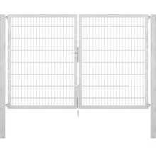 Stabgitter-Doppeltor ALBERTS Flexo Plus Typ 8/6/8 250 x 160 cm inkl. Pfosten 8 x 8 cm feuerverzinkt