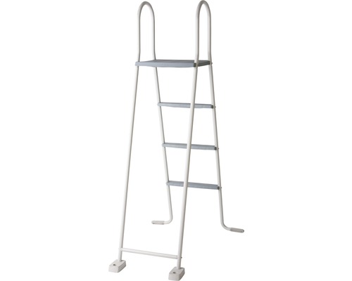 Poolleiter mit vier Stufen und Handlauf