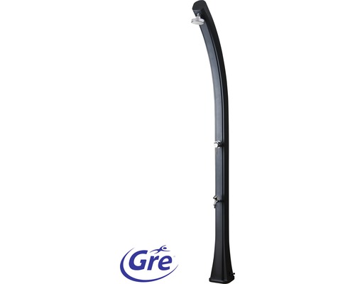 Solardusche Gartendusche 25 l H 219 cm mit Kalt- und Warmwasserhahn Gartendusche aus Kunststoff