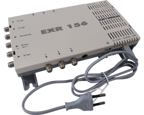 Kathrein EXR 156 Multischalter 5 auf 6 F Anschlüsse 18V / 550 mA integriertes Netzteil