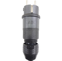 ABL 1529100 Professional Schutzkontakt Stecker IP54 mit doppeltem Erdungssystem schwarz-thumb-0