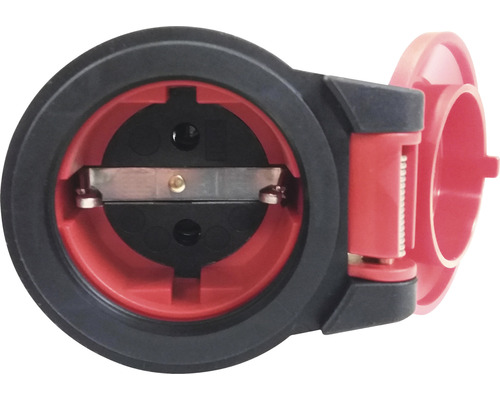 Steckdose mit Klappdeckel