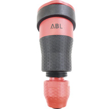 ABL 1589240 Professional Schutzkontakt Kupplung IP54 mit Spannungsanzeige + selbstschießendem Klappdeckel schwarz/rot-thumb-0