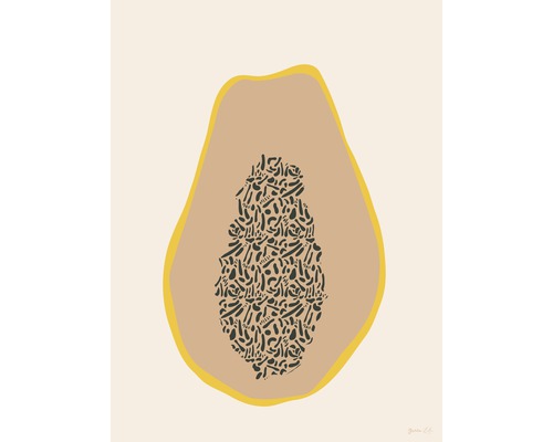 Kunstdruck Papaya 18x24 cm