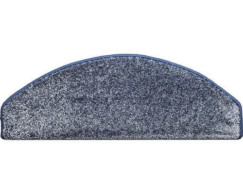 Stufenmatte Fortuna halbrund blau 23,5x65x4,5 cm Halbrunde Stufenmatte