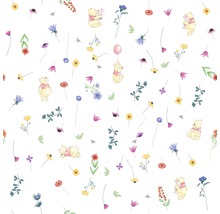 Muster mit Winnie Puh und Blumen