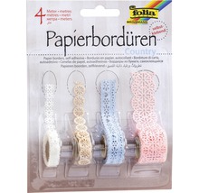 Vier Rollen selbstklebende Papierbordüre, vier Meter lang