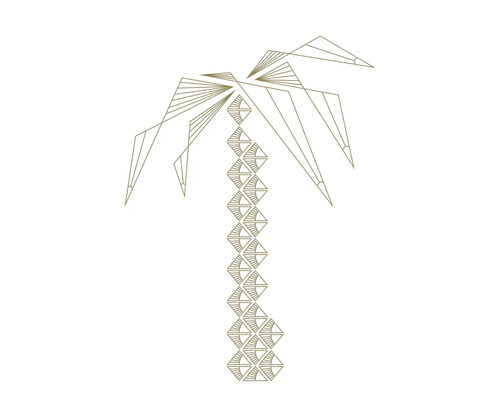 Kunstdruck Palm Tree 18x24 cm