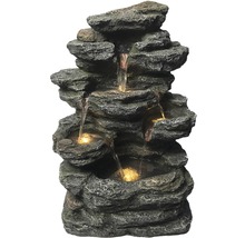Mehrstufiger Zimmerbrunnen mit Felsdesign und Wasserspiel