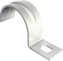 Rohrschelle aus Metall mit Befestigungslöchern