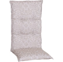 Auflage für Hochlehner beo® Terrassa 118 x 46 cm Baumwoll-Mischgewebe beige weiß