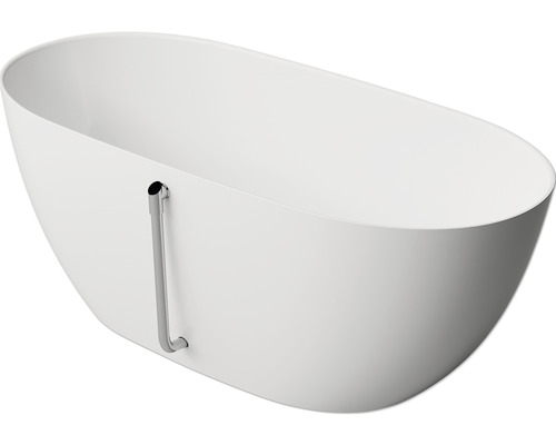 Freistehende Badewanne mit Überlaufschutz