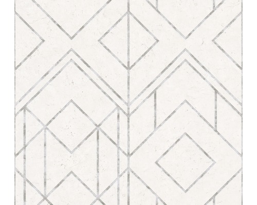 Vliestapete 37869-1 Metropolitan Stories 2 Grafik weiß Tapete mit geometrischen Linien und Rautenmuster