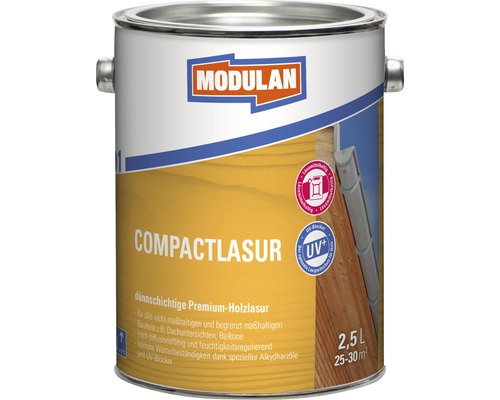 Modulan Compactlasur Holzlasur in einer 2,5 Liter Dose