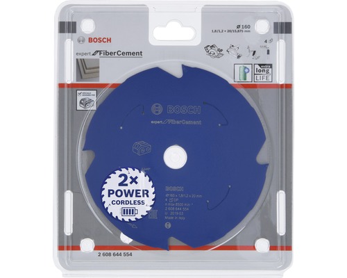 Bosch Expert FiberCement Sägeblatt, Durchmesser 160 Millimeter