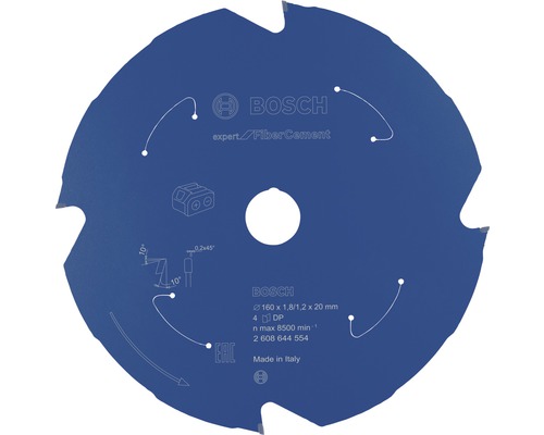 Kreissägeblatt Expert for Fiber Cement 160x1,8/1,2x20 mm Z4