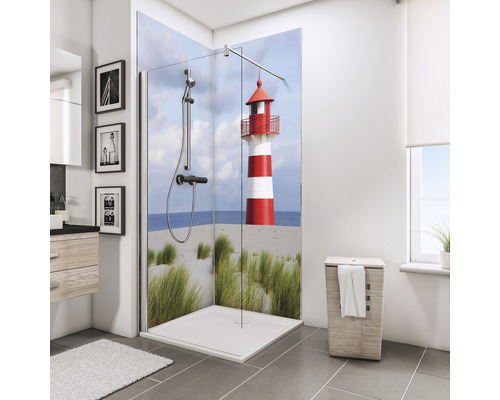 Duschrückwand SCHULTE DecoDesign ExpressPlus Foto Leuchtturm 210 x 90 cm EP1900922 655