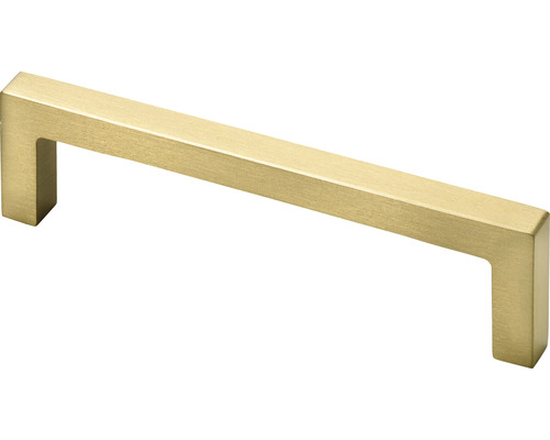 Möbelgriff Alu gold gebürstet Lochabstand 96 mm LxBxH 28/105/8 mm Griff aus Metall