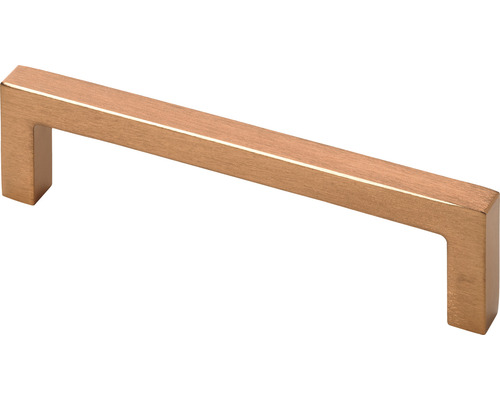 Möbelgriff Alu kupfer gebürstet Lochabstand 96 mm LxBxH 28/105/8 mm Rechteckiger Möbelgriff