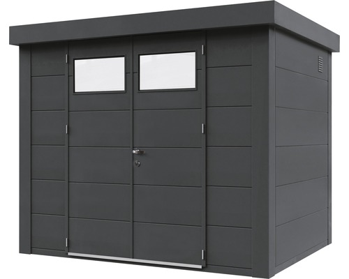 Gartenschuppen mit Doppeltür und Fenstern
