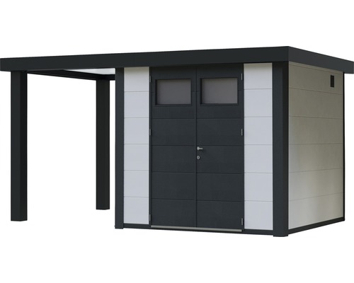 Gartenhaus mit Anbau für zusätzlichen Stauraum im Aussenbereich