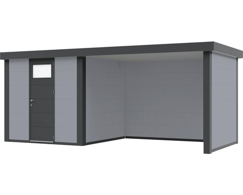 Gartenhaus mit Anbau und Tür