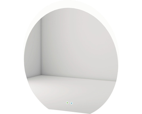 Runder Spiegelschrank mit Innenraum