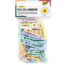 Holzklammern Pastell