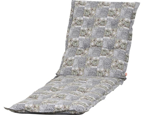 Gepolsterte Liegenauflage mit Muster