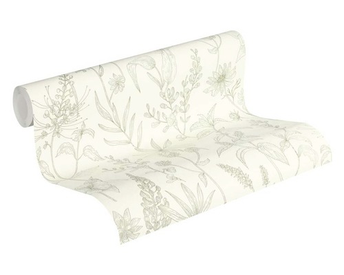 Tapetenrolle mit floralem Muster