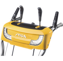 Stiga Logo auf einer Schneefräse