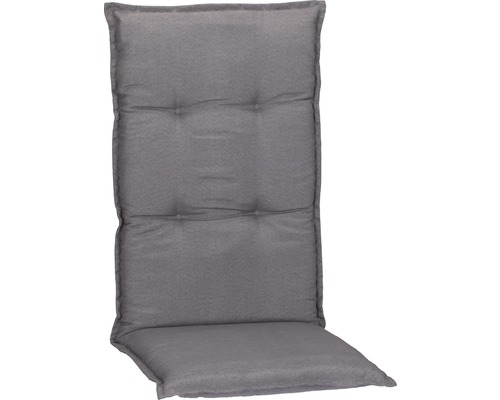 Auflage für Hochlehner 118 x 46 cm Baumwoll-Mischgewebe grau Auflage für Hochlehner-Gartenstuhl