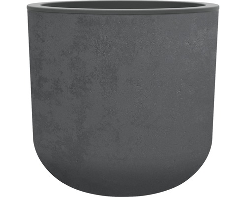 Pflanztopf Blumentopf Basalt Up Kunststoff Ø 48,5 cm H 46,2 cm Kunststoff anthrazit Runder Pflanztopf aus Stein