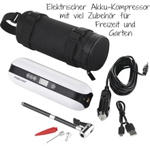 FISCHER Fahrrad Akku-Kompressor, Luftpumpe