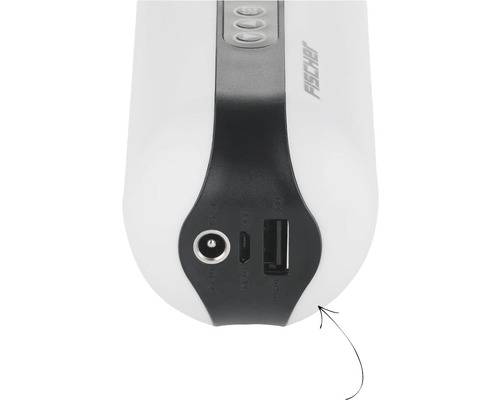 Anschlüsse einer Fischer Powerbank