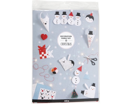Dekoration Familien Set Weihnachten zum Basteln