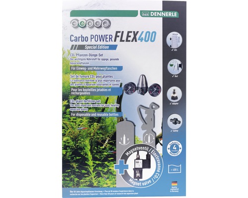 CO2 Pflanzen-Dünge-Set DENNERLE CarboPOWER Flex400 Special Edition Dennerle Carbo Power Flex 400 CO2 Pflanzendünger Set für Aquarien
