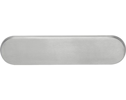 Briefkasten Briefeinwurf Intersteel oval verdeckt Edelstahl BxH 340/80 mm edelstahl gebürstet mit Klappe-0