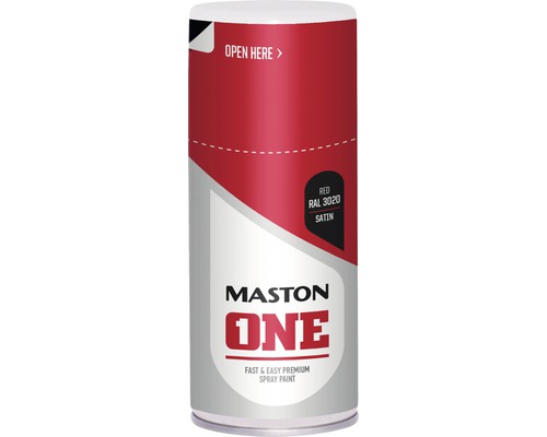 Sprühlack Maston ONE Satin Red RAL 3020 150 ml