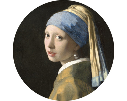 Fototapete Vlies HRBC000041 Jan Vermeers Das Mädchen mit den Perlenohringen Ø 95 cm