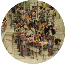 Fototapete Vlies HRBC000052 Lawrence Alma Tadema Frühling Ø 95 cm