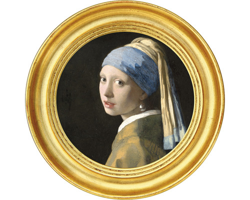 Fototapete Vlies HRBC000048 Jan Vermeers Das Mädchen mit den Perlenohringen 2 Ø 95 cm