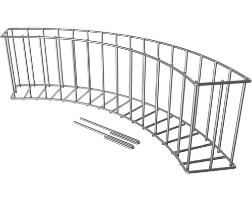 Duschregal aus Metall mit Befestigungsstangen