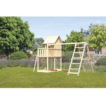 Karibu Kinderspielhaus Frieda Fichte inkl. Schaukelanbau Doppel