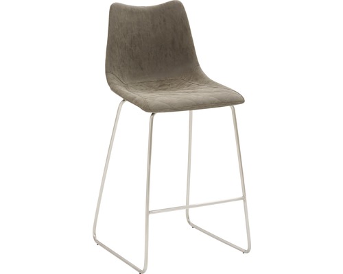 Barhocker mit Sitzfläche aus Kunstleder und Metallgestell