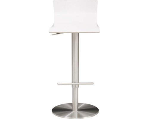 Barhocker mit Metallfuß und Sitzfläche