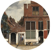 Fototapete Vlies HRBC100027 Jan Vermeers Straße in Delft Ø 142,5 cm