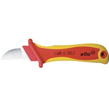 Wiha Kabelmesser mit gebogener Klinge und isoliertem Griff