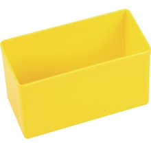 Gelbe Aufbewahrungsbox aus Kunststoff